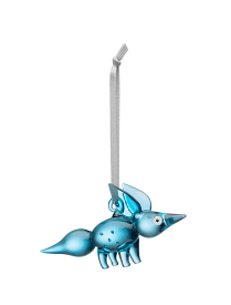 Vulpes ornament standing 115mm blue